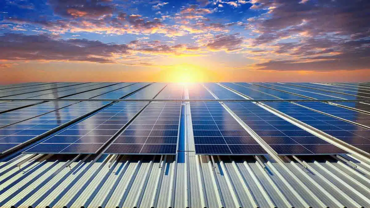 II. How Solar Panels Work sun in background