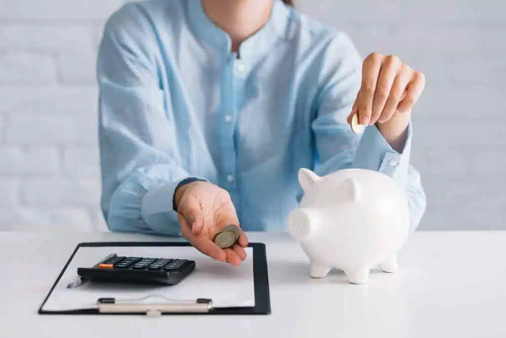 Businesswoman Calculating The Cost of Installing Solar Panels for Homes