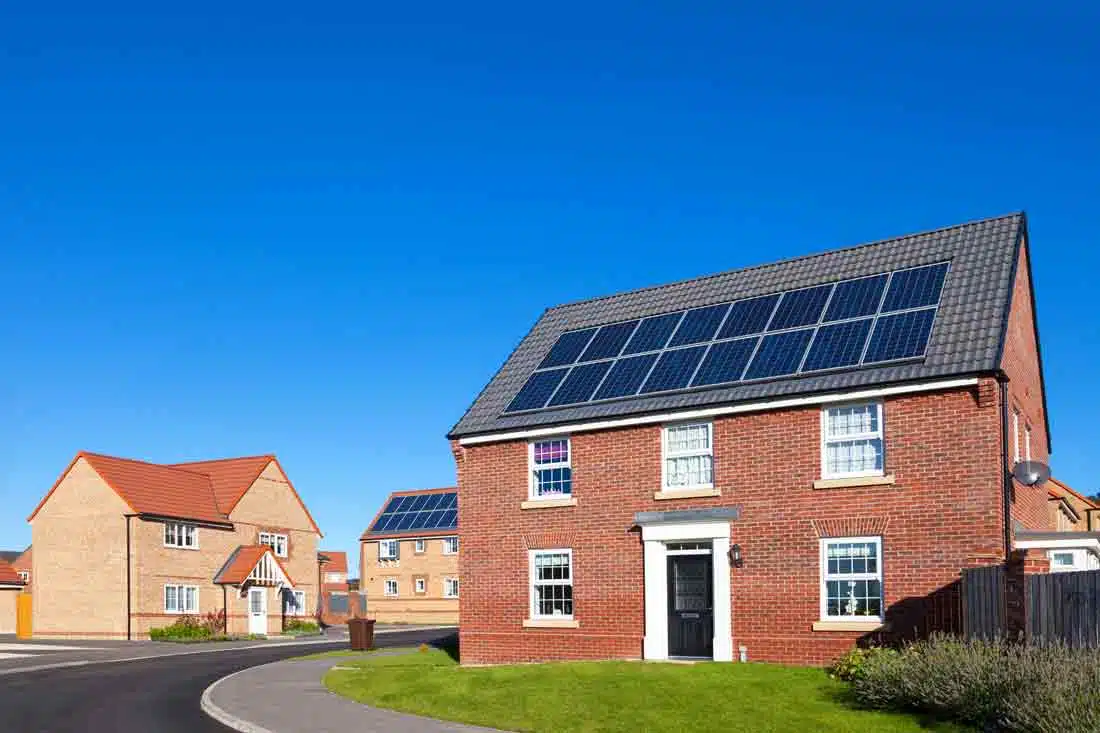 solar panels on UK roof